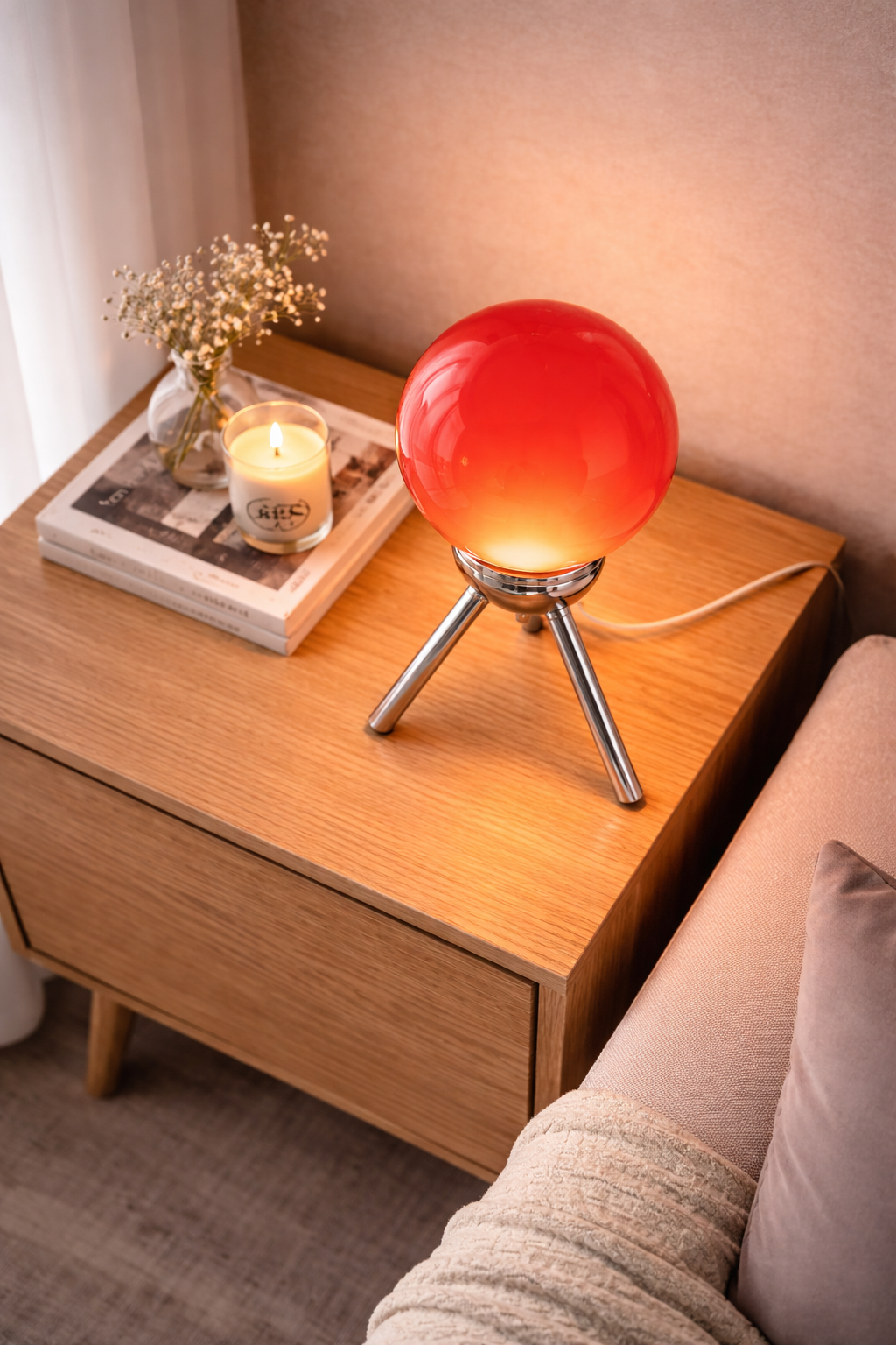 Nordic Ins Style Round Ball Table Lamp