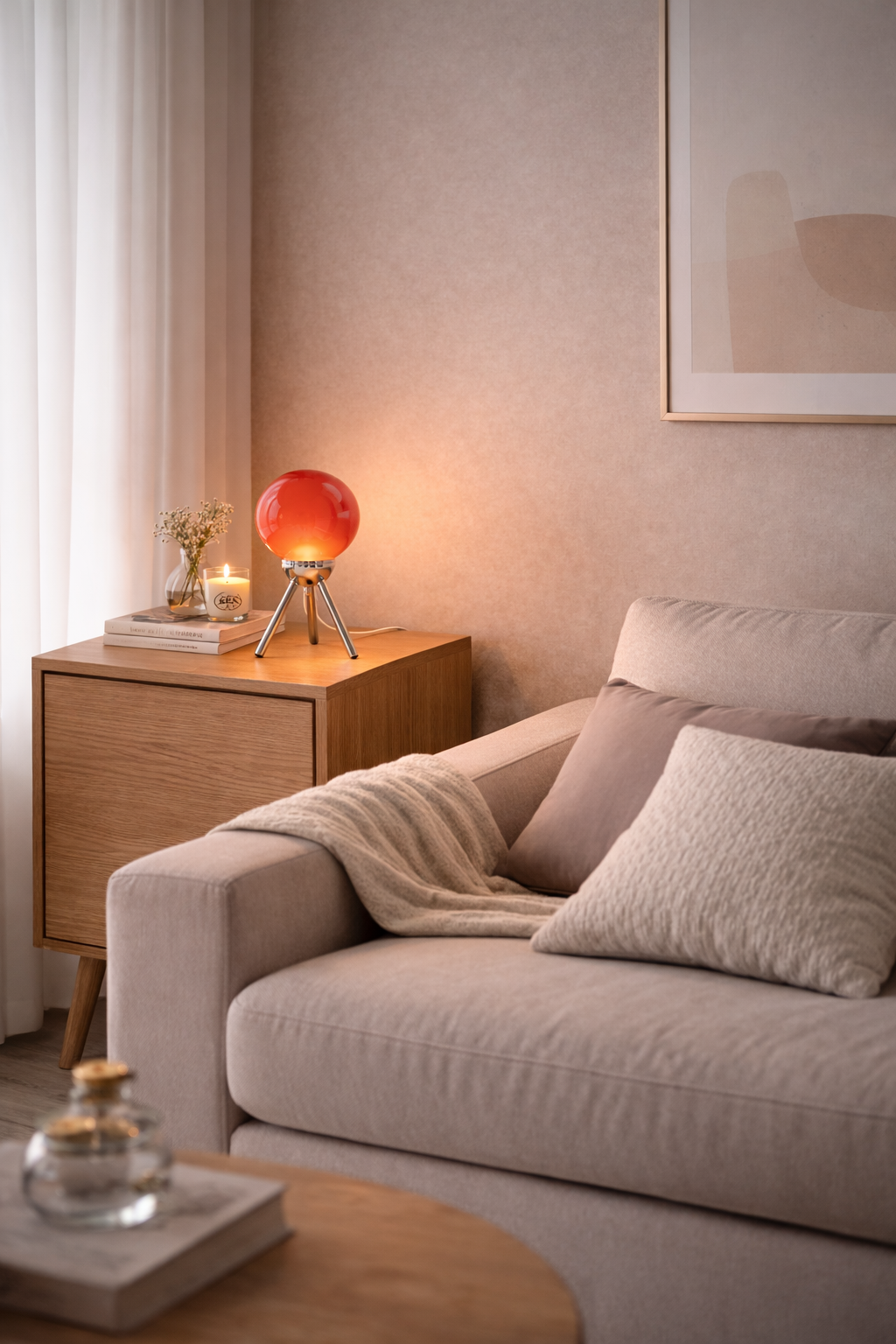 Nordic Ins Style Round Ball Table Lamp