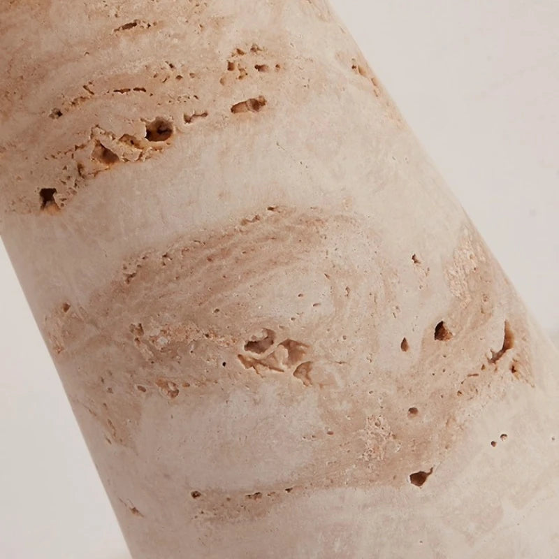 Mushroom Shaped Travertine Table Lamp